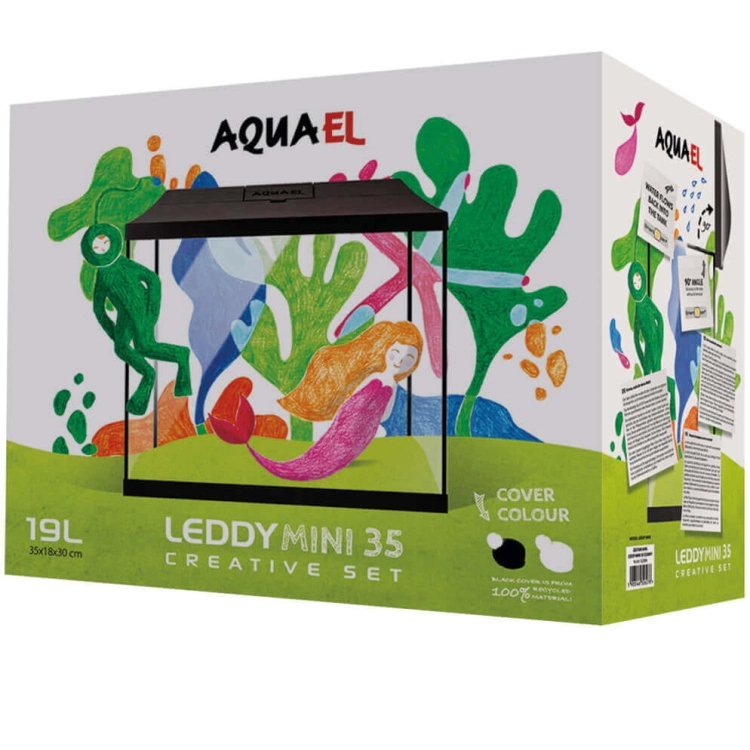 Aquael Leddy Mini Creative Set 35 zestaw akwarium biały