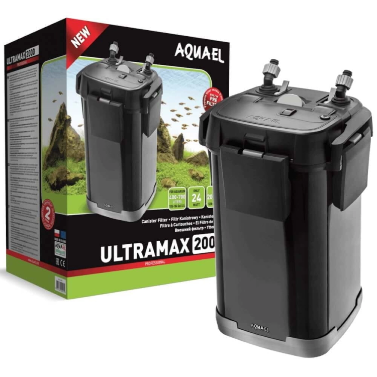 Aquael Ultramax 2000 filtr zewnętrzny 700l+grzałka+UV