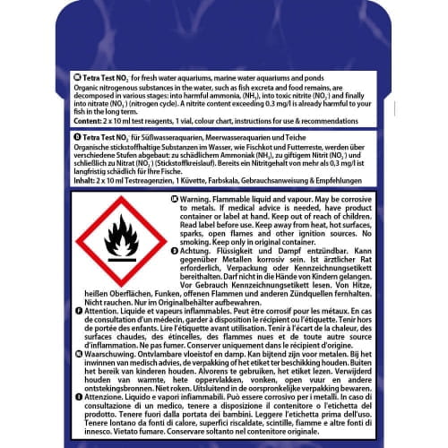 Zestaw testów Tetra Test NO2 NO3 pH - Kompletne testy kropelkowe
