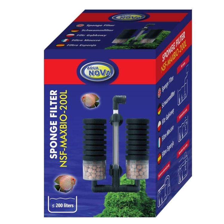 Aqua Nova NSF-Maxbio-200L Filtr gąbkowo-ceramiczny biochemiczny do akwarium