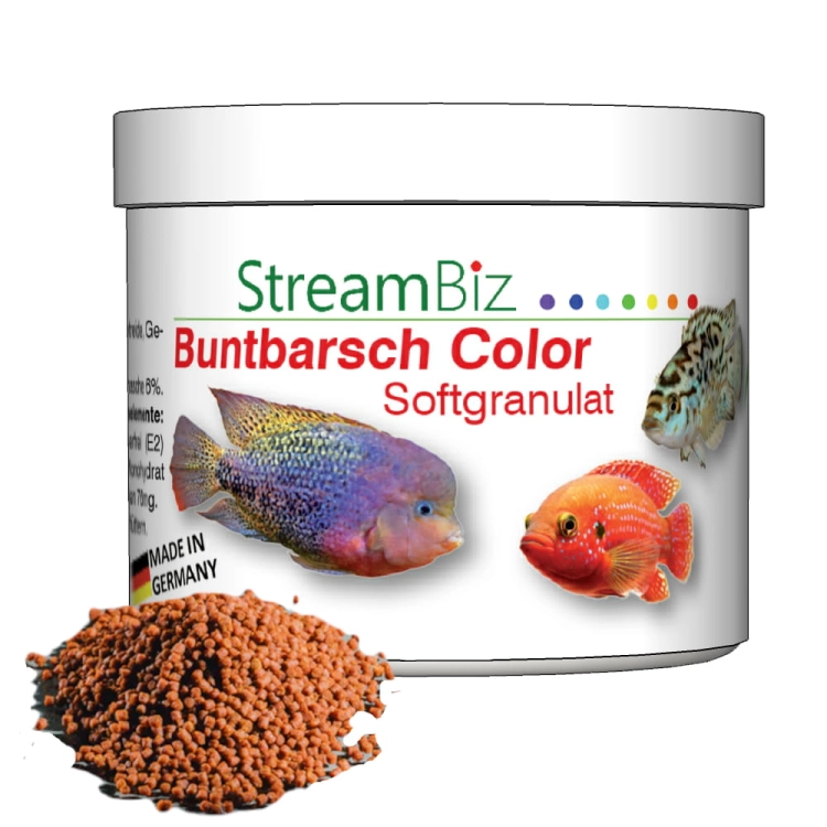 StremBiz Buntbarsch Color Softgranulat 230g Wybarwiajacy pokarm dla pielęgnic