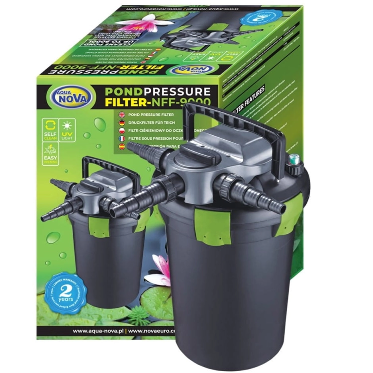 Aqua Nova NFF-9000 Filtr ciśnieniowy UV-C do oczka wodnego + gratisy