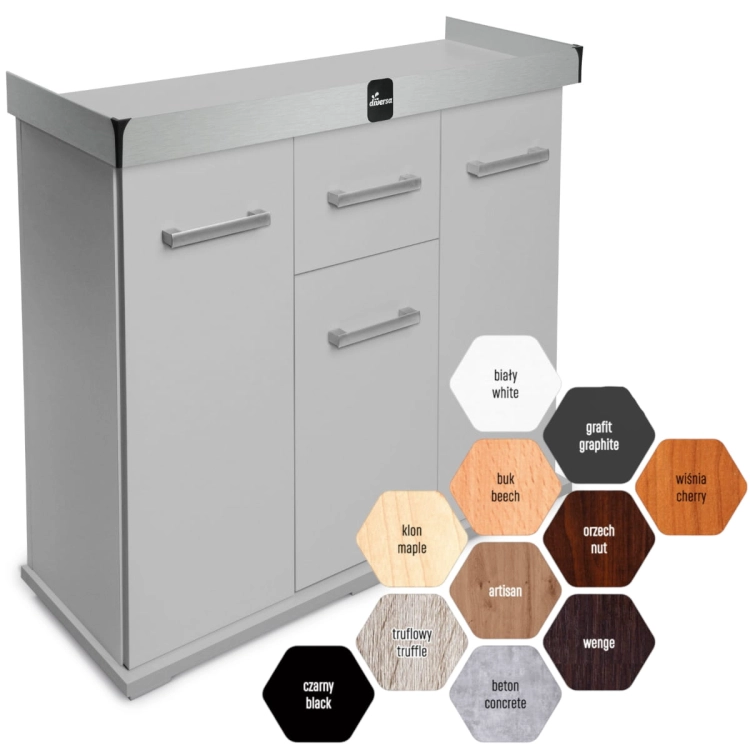 Diversa Solid szafka pod akwarium 100x50x75 cm 11 kolorów