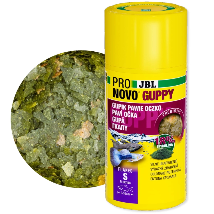 JBL Pronovo Guppy Flakes S 100 ml/20 g  płatki pokarm dla żyworódek