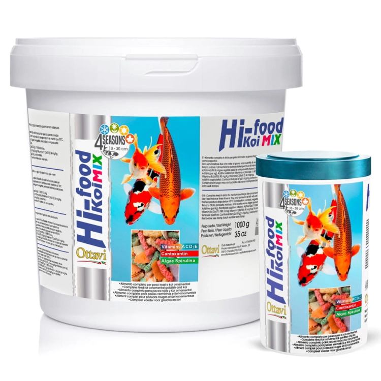 Ottavi Hi-Food Koi MIx 10 l/1 kg Pokarm dla ryb oczko wodne