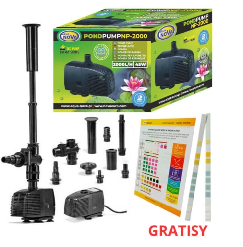 Aqua Nova NP-2000 Pompa fontannowa do oczka + 3 dysze + gratisy (5).jpg