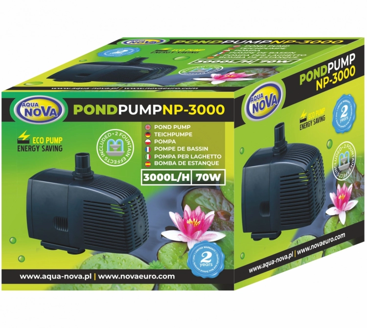 Aqua Nova NP-3000 Pompa fontannowa do oczka + 3 dysze + gratisy (4).jpg