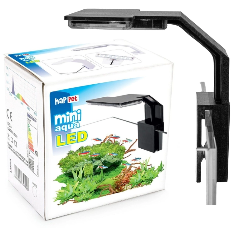 Happet AquaLED Mini Black 6W lampka oświetlenie do akwarium.jpg