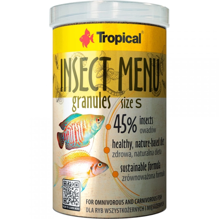 Tropical Insect Menu Granules S 100ml Pokarm 45% owadów