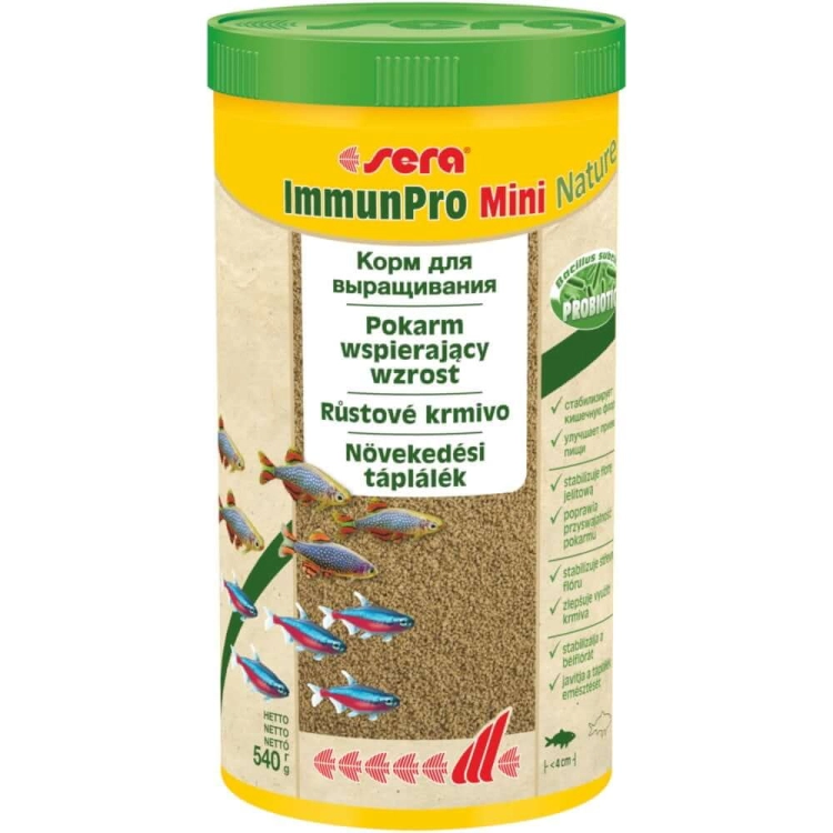 Sera ImmunPro Mini Nature 1000ml - 540g pokarm dla małych ryb