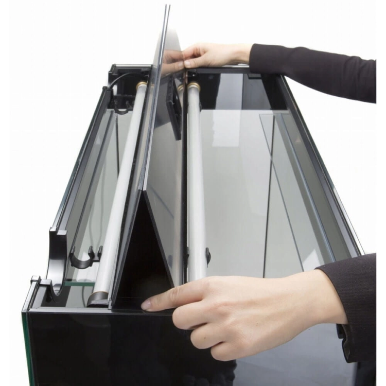 Aquael Glossy 120 zestaw akwarium czarny LED