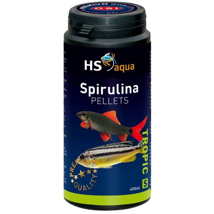 HS O.S.I. Spirulina Pellets S 400ml - 210g pokarm dla ryb granulat