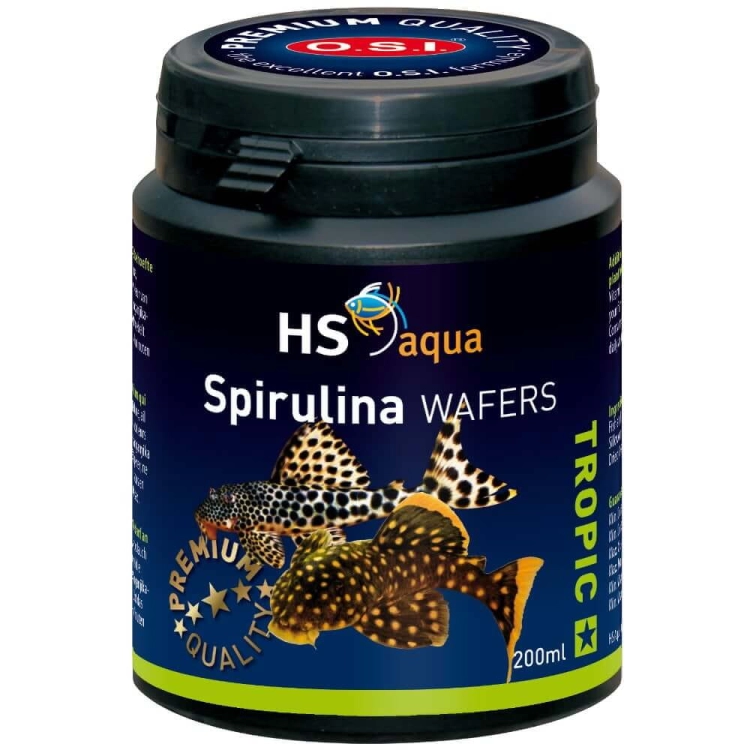 HS O.S.I. Spirulina Wafers 200ml - 130g pokarm dla ryb wafelki