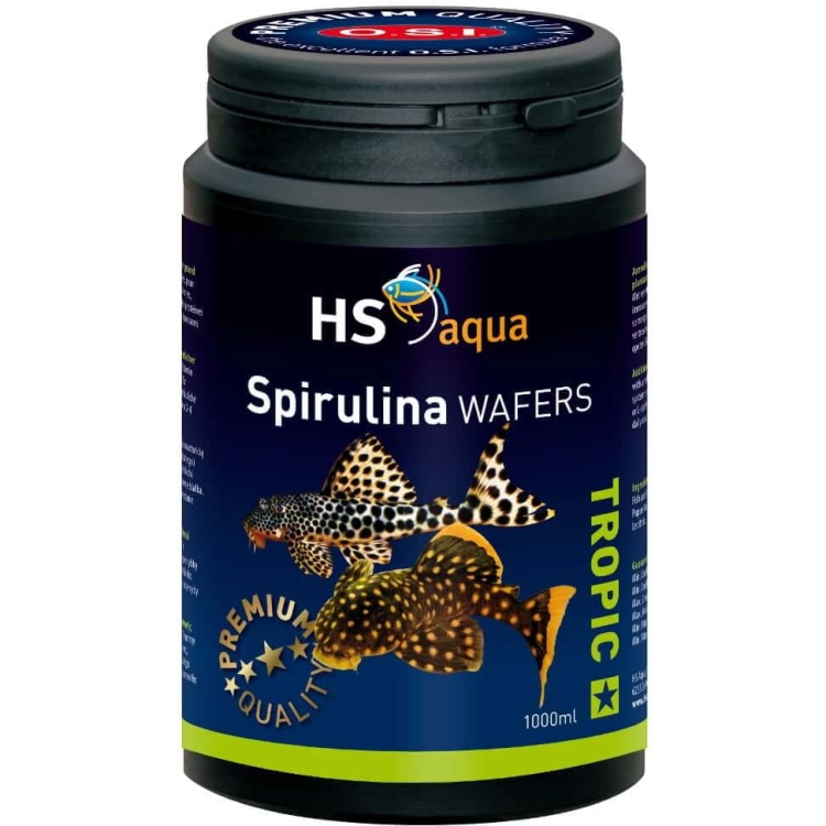 HS O.S.I. Spirulina Wafers 1000ml - 600g pokarm dla ryb wafelki