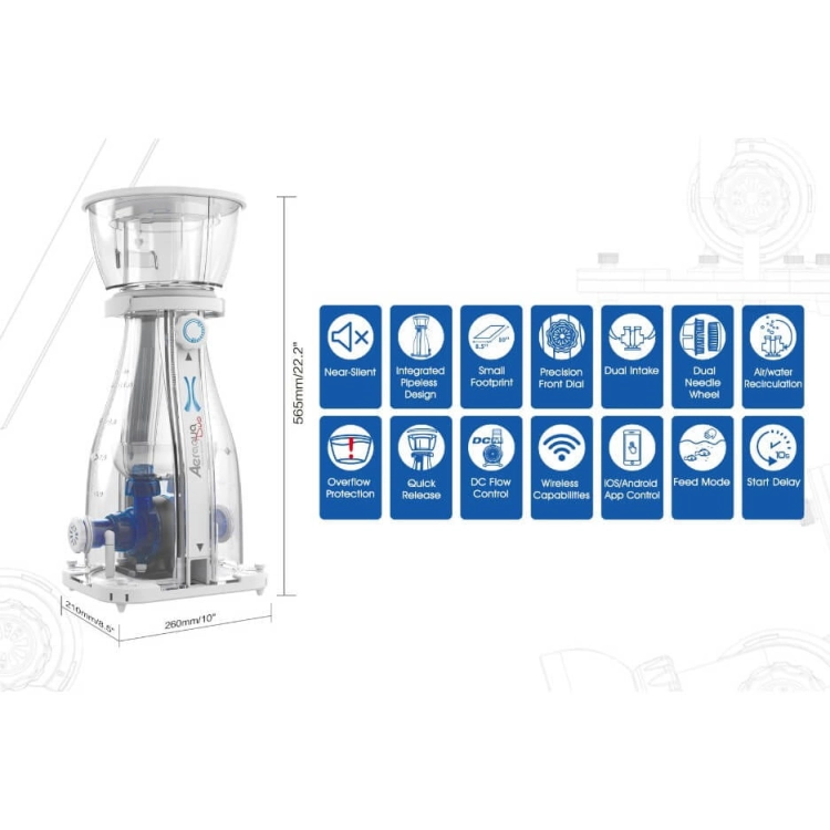 Maxspect AerAqua odpieniacz białek + pompa Turbine Duo + sterownik