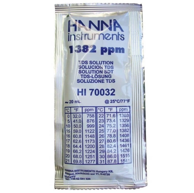 HANNA Instruments Hi 70032P Płyn kalibracyjny TDS 1382 mg/L 1 x 20 ml