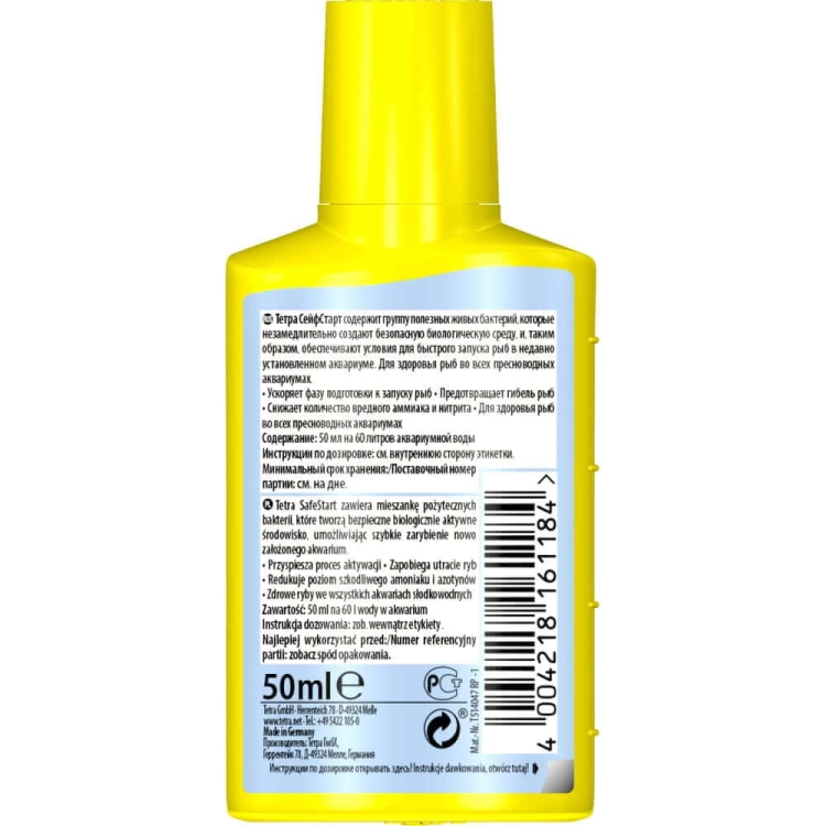 Tetra SafeStart 50ml - bio-starter - żywe bakterie