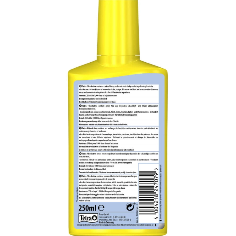 Tetra FilterActive Bacteria 250ml preparat z żywymi bakteriami 2in1