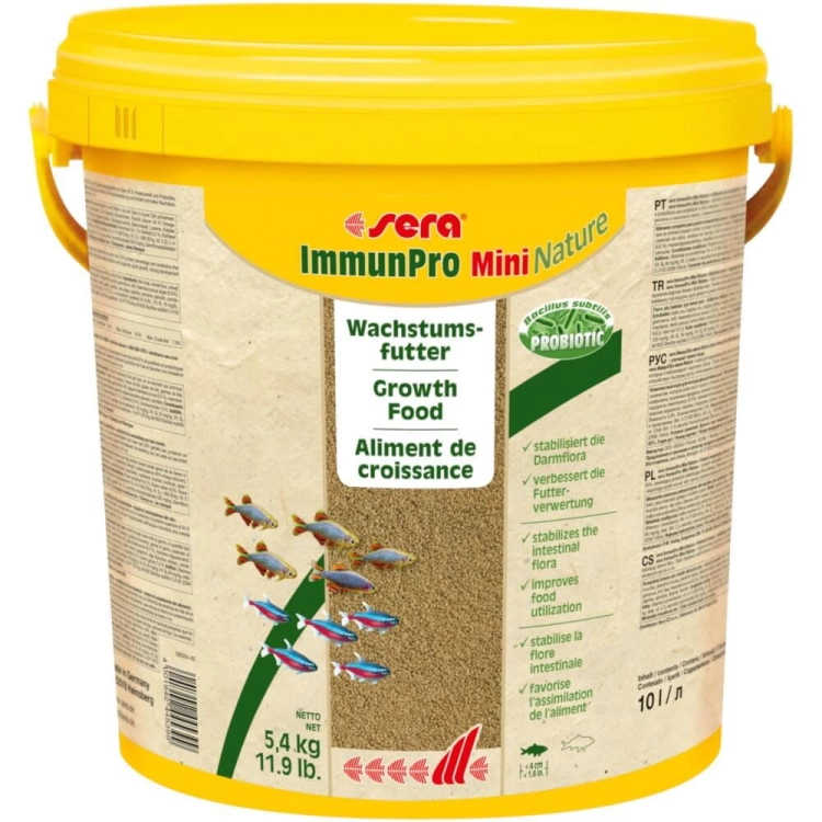 Sera ImmunPro Mini Nature 10l - 5,4kg pokarm dla małych ryb