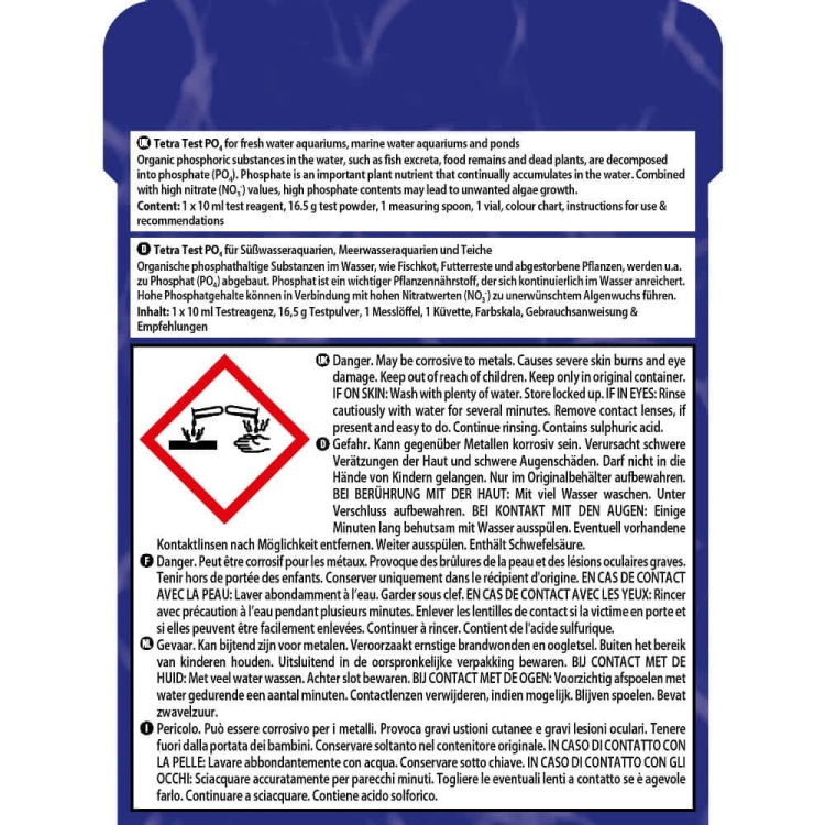 Tetra Test PO4 - kompletny test na fosforany