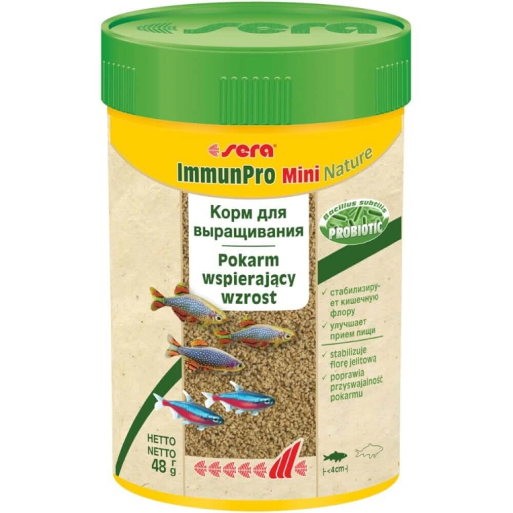 Sera ImmunPro Mini Nature 100ml - 48g pokarm dla małych ryb